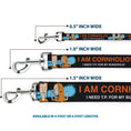 Load image into Gallery viewer, Dog Leash - Beavis and Butt-Head I AM CORNHOLIO Pose Black/Orange/White
