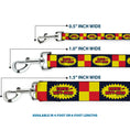 Load image into Gallery viewer, Dog Leash - BEAVIS AND BUTT-HEAD Title Logo Checker Black/Red/Yellow
