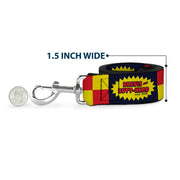 Dog Leash - BEAVIS AND BUTT-HEAD Title Logo Checker Black/Red/Yellow
