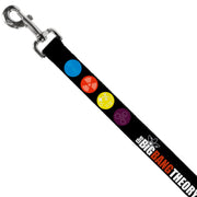 Dog Leash - THE BIG BANG THEORY DNA/Atom/E/Radiation Black