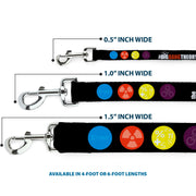 Dog Leash - THE BIG BANG THEORY DNA/Atom/E/Radiation Black