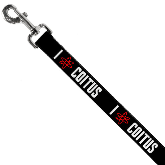 Dog Leash - I "ATOM" COITUS Black/White/Red