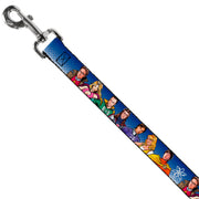 Dog Leash - The Big Bang Theory Superhero Characters Group Blue Dot Fade