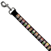 Dog Leash - Big Bang Theory Chibi Characters Black