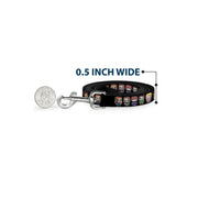 Dog Leash - Big Bang Theory Chibi Characters Black