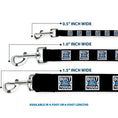 Load image into Gallery viewer, Dog Leash - BUILT FORD TOUGH Logo2 Black/White/Blue
