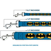 Dog Leash - Bat Signal-3 Blue/Black/Yellow