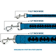 Dog Leash - Bat Signal-3 Blue/Black/Blue