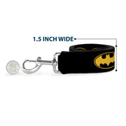 Dog Leash - Bat Signal-3 Black/Yellow/Black