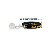 Dog Leash - Bat Signal-1 Black/Yellow