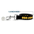 Load image into Gallery viewer, Dog Leash - Bat Signal-1 Black/Yellow
