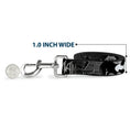 Load image into Gallery viewer, Dog Leash - BATMAN w/Bat Signals & Flying Bats Black/White
