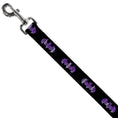Load image into Gallery viewer, Dog Leash - Batman Signal Black/Purple Plaid
