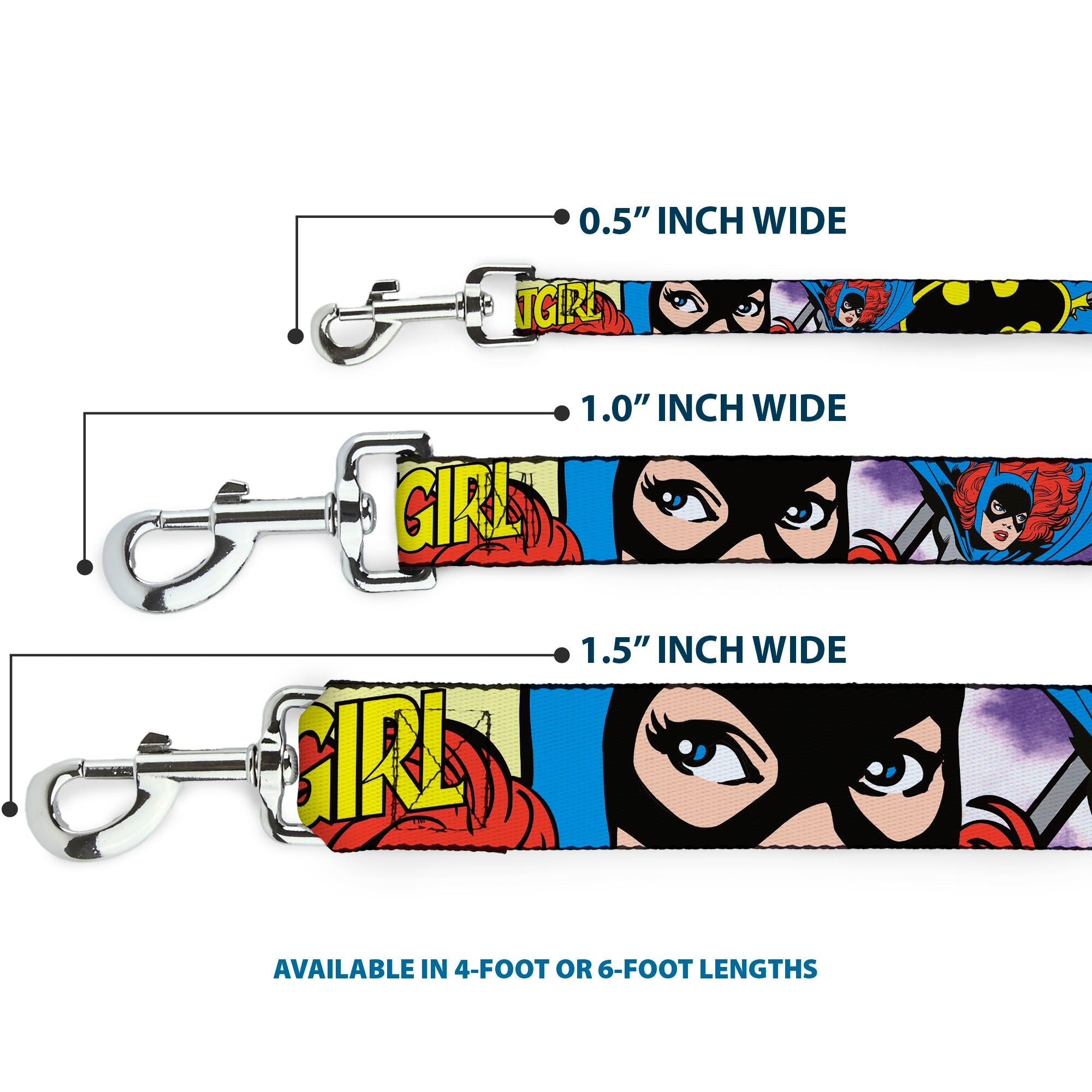 Dog Leash - BATGIRL in Action w/Face CLOSE-UP