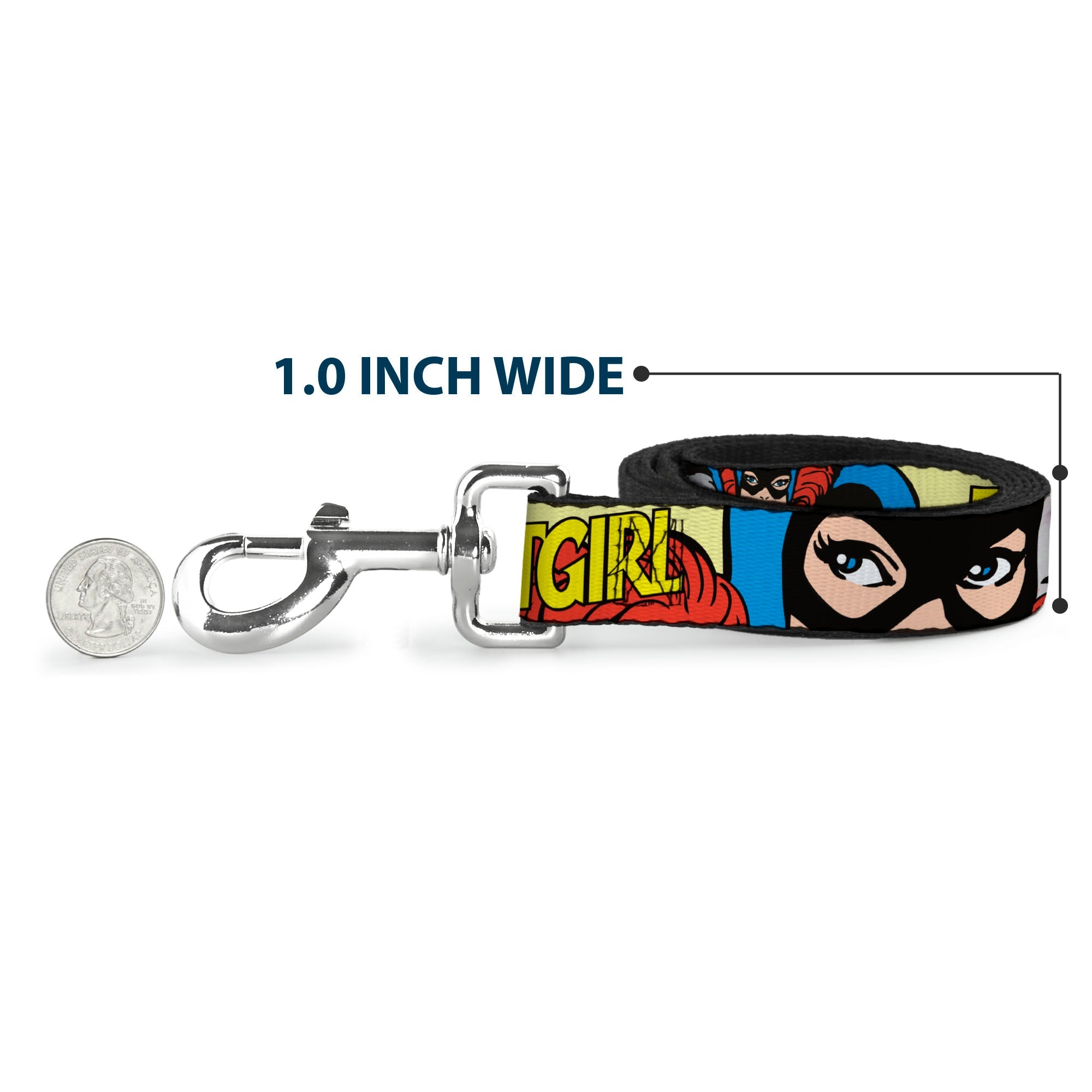 Dog Leash - BATGIRL in Action w/Face CLOSE-UP