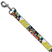 Dog Leash - BATGIRL Panels Yellow/Pink