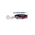Load image into Gallery viewer, Dog Leash - BATGIRL Bubble Letters w/Stars Pink/White
