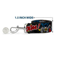 Load image into Gallery viewer, Dog Leash - Batman in Action WHOOM! Red Skyline
