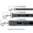 Load image into Gallery viewer, Dog Leash - Bat Logo Transitions Gray/Black
