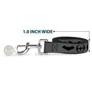 Dog Leash - Bat Logo Transitions Gray/Black