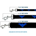 Load image into Gallery viewer, Dog Leash - Nightwing Logo Black/Blue
