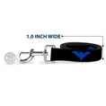 Load image into Gallery viewer, Dog Leash - Nightwing Logo Black/Blue
