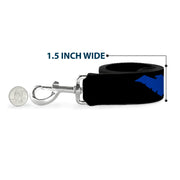 Dog Leash - Nightwing Logo Black/Blue