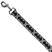 Dog Leash - Bat Signal-5 Black/Gray/Black