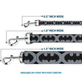 Load image into Gallery viewer, Dog Leash - Bat Signal-5 Black/Gray/Black
