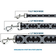 Dog Leash - Bat Signal-5 Black/Gray/Black