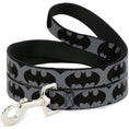 Load image into Gallery viewer, Dog Leash - Bat Signal-5 Black/Gray/Black
