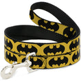 Load image into Gallery viewer, Dog Leash - Bat Signal-5 Black/Yellow/Black
