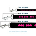 Load image into Gallery viewer, Dog Leash - Batman Signal Black/Fuchsia
