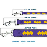Dog Leash - Batman Signal Purple/Yellow