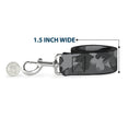 Load image into Gallery viewer, Dog Leash - Bat Signal Stacked Black/Grays
