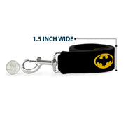 Dog Leash - Batman 1989 Logo Black/Yellow
