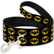 Dog Leash - Batman 1989 Logo Black/Yellow