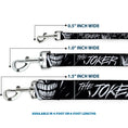 Load image into Gallery viewer, Dog Leash - THE JOKER Smiling Eyes Sketch Close-Up Black/White
