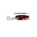 Load image into Gallery viewer, Dog Leash - Betty Boop Face and LOVE Text Red/Black/White
