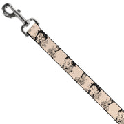 Dog Leash - Betty Boop Biker Betty Poses Beige/Black