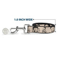 Load image into Gallery viewer, Dog Leash - Betty Boop Biker Betty Poses Beige/Black
