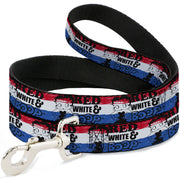 Dog Leash - Betty Boop RED WHITE & BOOP Pose Americana Stripe Red/White/Blue/Black