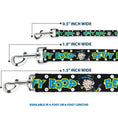 Load image into Gallery viewer, Dog Leash - BETTY BOOP Biker Betty Winking and Text Polka Dot Black/White/Yellow/Blue
