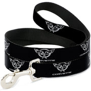 Dog Leash - Corvette Black/Silver REPEAT