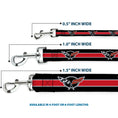 Load image into Gallery viewer, Dog Leash - CORVETTE C5 Logo/Stripe Black/White/Red/Gray REPEAT
