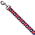 Load image into Gallery viewer, Dog Leash - Captain America Shield Repeat Navy
