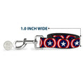 Load image into Gallery viewer, Dog Leash - Captain America Shield Repeat Navy

