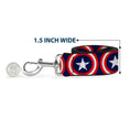 Load image into Gallery viewer, Dog Leash - Captain America Shield Repeat Navy
