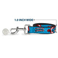 Load image into Gallery viewer, Dog Leash - CAPTAIN AMERICA w/Action Pose Weathered Blue
