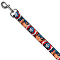 Load image into Gallery viewer, Dog Leash - Captain America Face Turns/Shield CLOSE-UP
